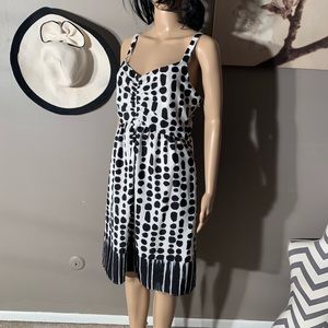NWOT Mellow Day Size L Black And White Dress